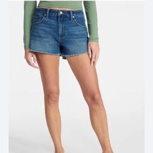 girlfriend collective Women's Blue Denim Jean Shorts